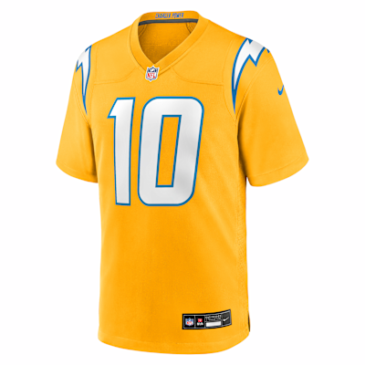 Justin Herbert Los Angeles Chargers Men's Nike NFL Game Jersey