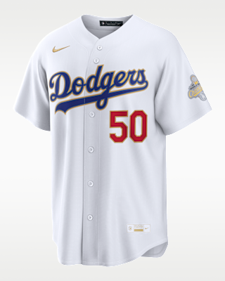 Мужские джерси Mookie Betts Los Angeles Dodgers 2025 World Series Champion Gold Series Nike MLB Stadium Jersey