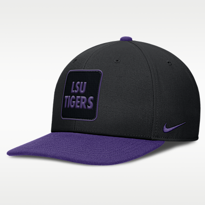 Gorra universitaria Nike Dri-FIT ajustable para hombre LSU Sideline Campus Local Pro