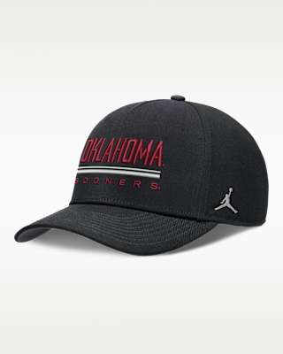 Мужские Oklahoma Sideline Practice Rise Jordan Brand Dri-FIT College Adjustable Hat