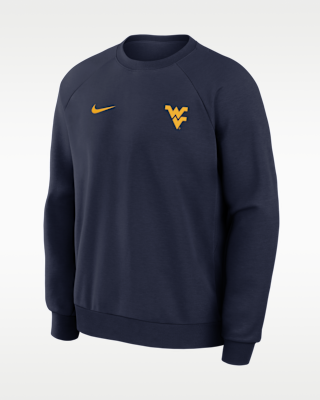 Мужские West Virginia Premium Performance Nike Dri-FIT College Pullover Crew