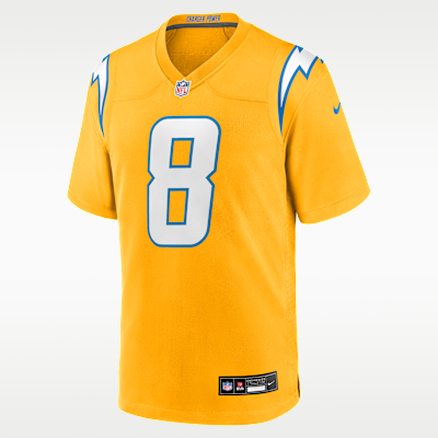 Omarion Hampton Los Angeles Chargers Men's Nike NFL Game Jersey