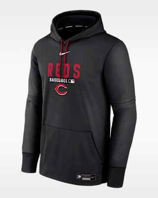 Мужское худи Cincinnati Reds Authentic Collection Nike Therma MLB Pullover Hoodie