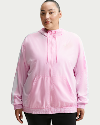 Женская куртка Nike Sportswear Classic Wovens Loose UV Hooded (Plus Size)