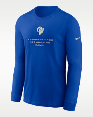 Мужская футболка Los Angeles Rams Team Issue Nike Dri-FIT NFL Long-Sleeve