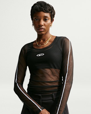 Женские Nike Sportswear Slim Long-Sleeve Sheer Top