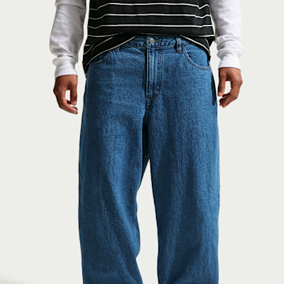 Nike SB Bol Kesimli Denim Erkek Kaykay Pantolonu görsel 2