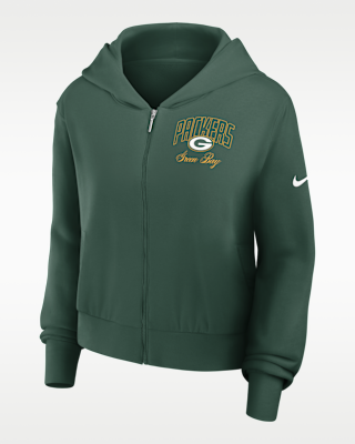 Женское худи Green Bay Packers Primetime Nike NFL Full-Zip Hoodie