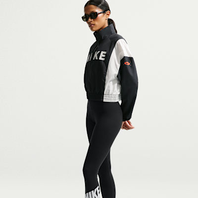 Nike Sportswear Classics Yüksek Belli Grafikli Kadın Taytı görsel 4