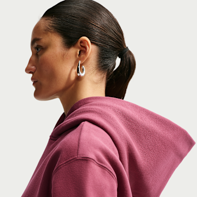 Nike Studio Fleece Orta Kalınlıkta Kapüşonlu Kadın Sweatshirt'ü görsel 6