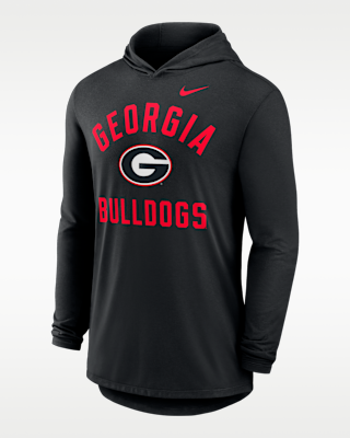 Мужская футболка Georgia Campus Arch Nike Dri-FIT College Long-Sleeve Hooded