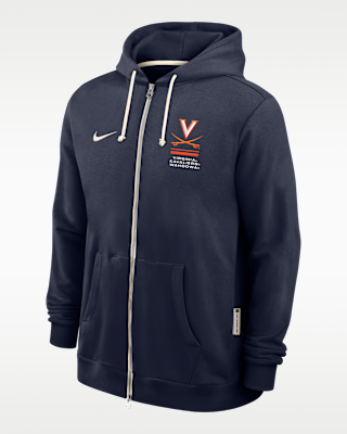 Мужское худи Virginia Sideline Standard Issue Nike Dri-FIT College Full-Zip Hoodie
