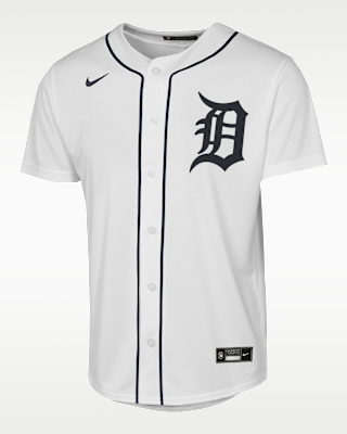 Детские джерси Tarik Skubal Detroit Tigers Baseline Big Kids' Nike MLB Home Replica Jersey