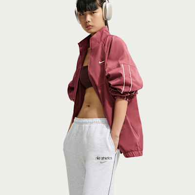 Nike Studio Fleece Orta Kalınlıkta Normal Belli Açık Paçalı Kadın Eşofman Altı görsel 4