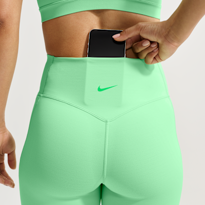 Nike Universa Yüksek Belli Ön Dikişsiz 13 cm Kadın Bisiklet Şortu görsel 6