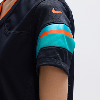 Jersey Nike de la NFL Game para mujer Jaylen Waddle Miami Dolphins Rivalries Collection