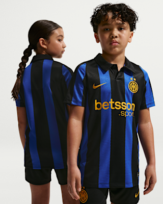 Детские джерси Inter Milan 2026/27 Stadium Home Big Kids' Nike Dri-FIT Soccer Replica Jersey