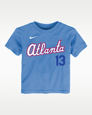 Детская футболка Ronald Acuña Jr. Atlanta Braves City Connect Toddler Nike MLB