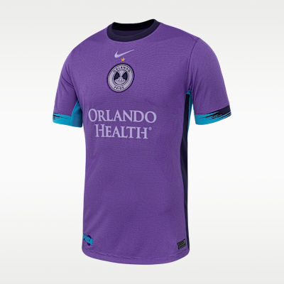 Jersey Nike Dri-FIT de la NWSL tipo réplica para hombre Barbra Banda Orlando Pride visitante Stadium