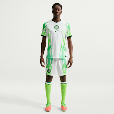 Nike Nijerya 2026 Maç Deplasman Nike Aero-FIT Orijinal Erkek Futbol Forması görsel 4