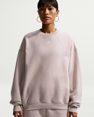 Женские  Nike Studio Fleece Medium Weight Oversized Crew