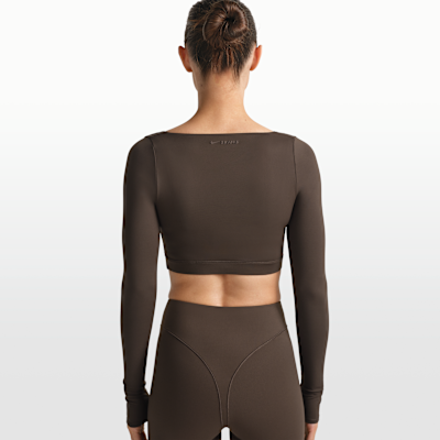 NikeSKIMS Matte Women's Long-Sleeve Wrap Top
