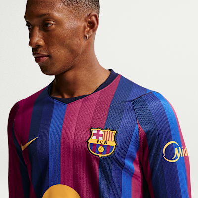 Футбольная футболка мужская Nike FC Barcelona 2026/27 Stadium Home Dri-FIT Replica Long-Sleeve Jersey