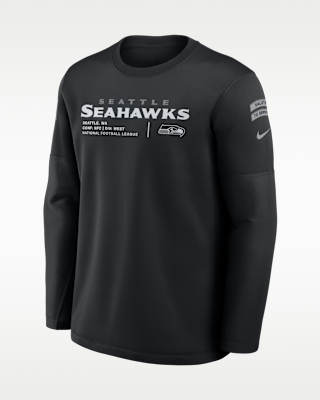 Мужские  Seattle Seahawks Salute to Service Sideline Coaches Nike NFL Pullover Crew
