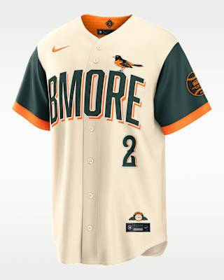 Мужские джерси Gunnar Henderson Baltimore Orioles City Connect Nike MLB Stadium Jersey