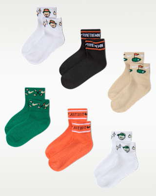 Детские носки Nike Kids' Fore the Win Welt Art Socks (6 Pairs)