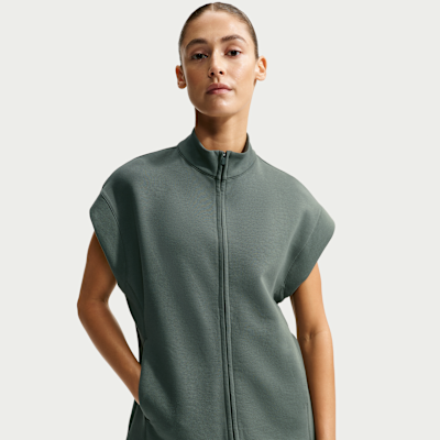 Nike 24.7 ImpossiblySoft Dri-FIT Tam Boy Fermuarlı Kadın Tunik