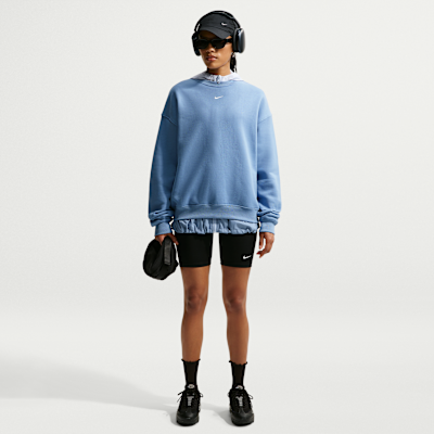 Nike Studio Fleece Orta Kalınlıkta Oversize Crew Kadın Sweatshirt'ü görsel 4