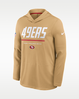 Мужские  San Francisco 49ers Sideline Nike Dri-FIT NFL Long-Sleeve Hooded Top