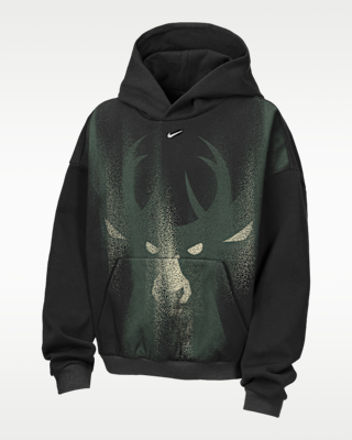 Детское худи Milwaukee Bucks Big Kids' Nike Basketball Hoodie для баскетбола