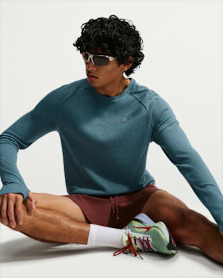 Мужские  Nike Stride Dri-FIT Waffle Crew для бега