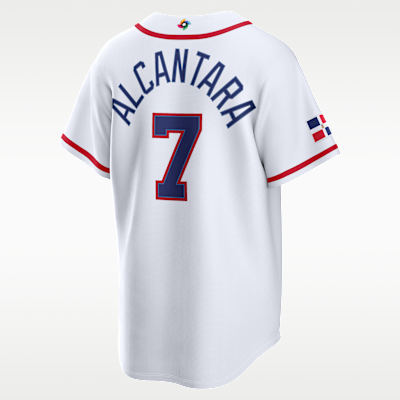 Jersey Nike Stadium para hombre Sandy Alcantara Dominican Republic National Baseball Team 2026 World Baseball Classic