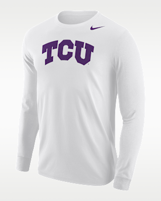 Мужская футболка TCU Horned Frogs Nike Football Long-Sleeve для футбола