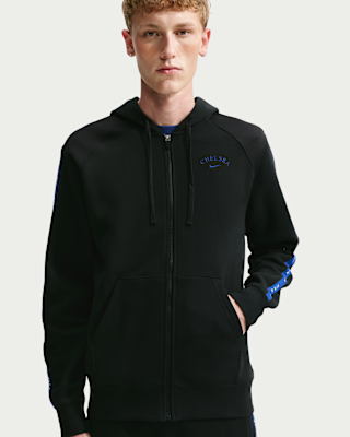 Мужское худи Chelsea FC City Side Nike Soccer Full-Zip Fleece Hoodie
