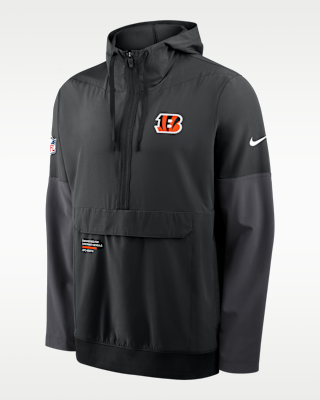 Мужская куртка Cincinnati Bengals Well Rounded Anorak Nike NFL 1/2-Zip Hooded