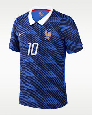 Maillot Officiel Equipe De France Kylian Mbappé – FFF, Polyester, Enfant – Collection Authentique, Top Qualité
