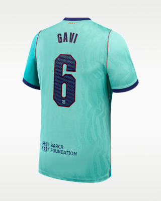 Мужские джерси Gavi Barcelona 2026/27 Stadium Third Nike Dri-FIT Soccer Jersey