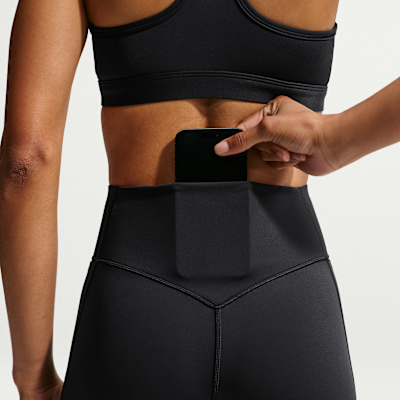 Nike Universa Yüksek Belli Bilek Üstü Ön Dikişsiz Kadın Taytı görsel 6