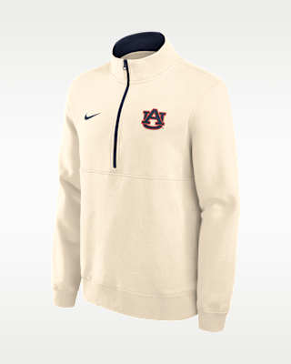Мужские Auburn Primetime Primary Logo Nike College 1/2-Zip Crew