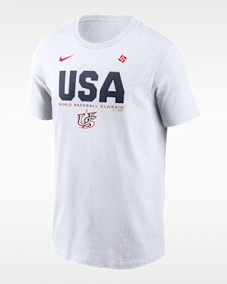 Мужская футболка USA Baseball 2026 World Baseball Classic Bold Nike