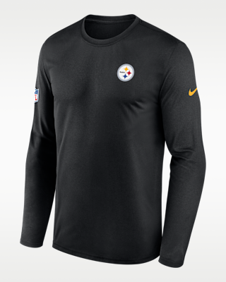 Мужская футболка Pittsburgh Steelers Legend Small Logo Nike Dri-FIT NFL Long-Sleeve