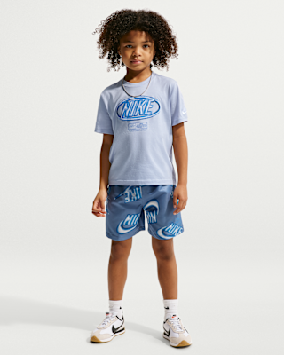 Детская футболка Nike Sportswear Club Little Kids' 2-Piece Floatie and Shorts Set