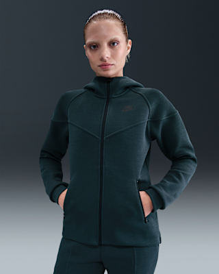 Женское худи Nike Sportswear Tech Fleece Windrunner Full-Zip Hoodie для бега