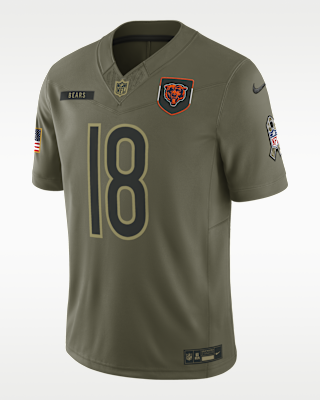 Мужские джерси Caleb Williams Chicago Bears Salute to Service Nike Dri-FIT NFL Limited Jersey