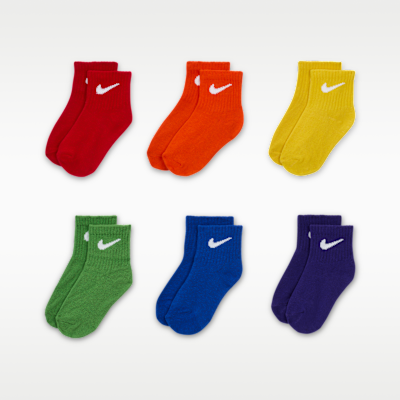Meias Nike para bebé (6 pares)