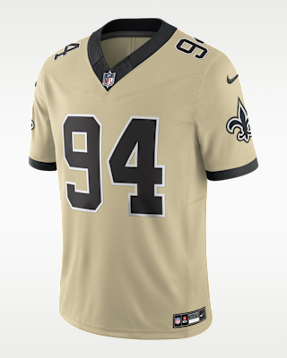 Мужские джерси Cameron Jordan New Orleans Saints Nike Dri-FIT NFL Limited Jersey